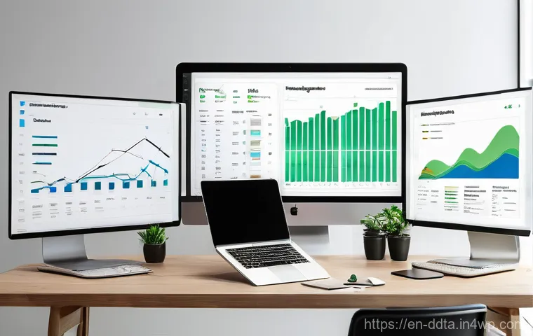 소셜 미디어 데이터 시각화 방법 - **Prompt 1: Data Transformation to Clarity**
    "A clean, minimalist workspace featuring a bright, ...