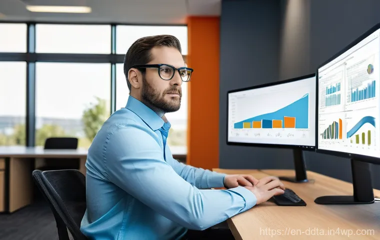 데이터 시각화 도구의 사용자 리뷰 - **Prompt: Enterprise-Level Data Mastery with Tableau and Power BI**
    A focused, male data analyst...